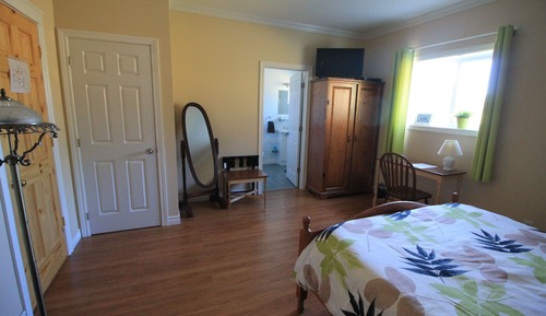 Chambre Standard, 1 grand lit, salle de bains attenante, vue jardin