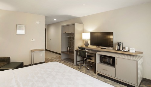 Chambre Standard, 1 très grand lit, accessible aux personnes à mobilité réduite (Communications)
