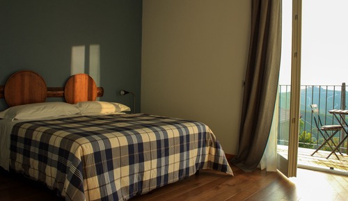 Chambre Double Standard, balcon, vue colline