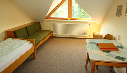 Chambre Simple, 1 lit une place, non-fumeurs, vue jardin