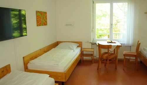Chambre avec lits jumeaux, non-fumeurs, vue jardin