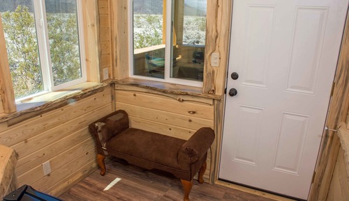 Cabane Premium, 1 grand lit, patio, vue montagne