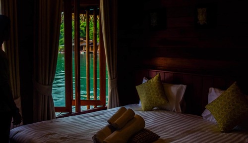 Chambre Quadruple Familiale, 2 chambres, non-fumeurs, vue lac