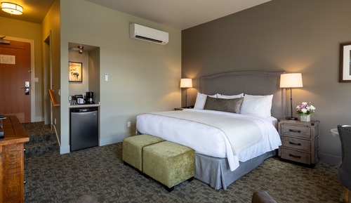 Chambre Deluxe, plusieurs lits, réfrigérateur, vue ville