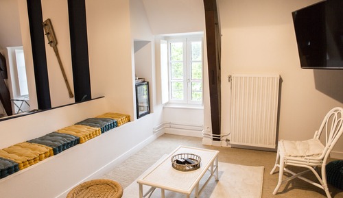 Chambre Luxe, 1 très grand lit, vue parc