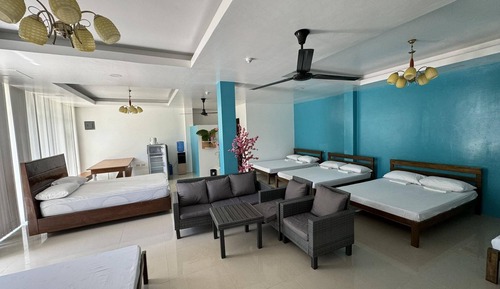 Chambre Familiale, plusieurs lits, en bord de plage