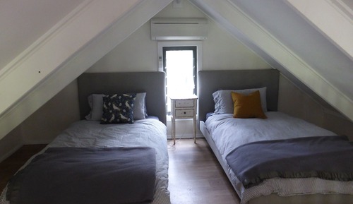 Cabane Design, 2 chambres, cuisine, vue fleuve