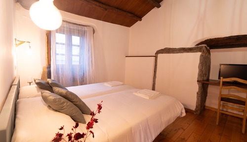 Chambre avec lits jumeaux, 2 lits une place (3. Sarria)