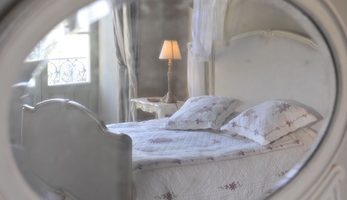 Chambre Double, salle de bains attenante, vue jardin (FIGUIER)