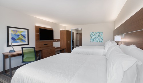 Suite, 2 grands lits, accessible aux personnes à mobilité réduite (Communications Accessible)