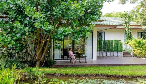 Villa, vue jardin