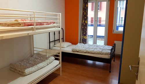 Dortoir Partagé, dortoir mixte, salle de bains attenante (1 bed in 3 bed dorm)