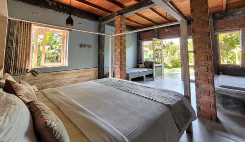 Chambre Double Supérieure, terrasse, vue jardin