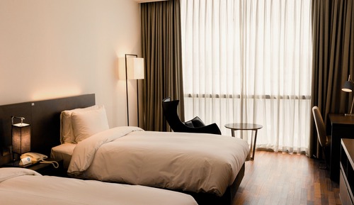 Chambre Deluxe avec lits jumeaux, non-fumeurs, vue océan