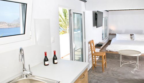 Suite Exclusive, 1 très grand lit, cuisine, vue plage