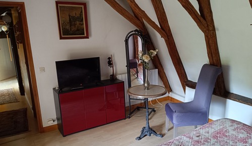Chambre Double Standard, salle de bains attenante, vue jardin