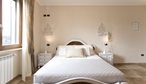 Chambre Double Classique, salle de bains attenante, vue jardin