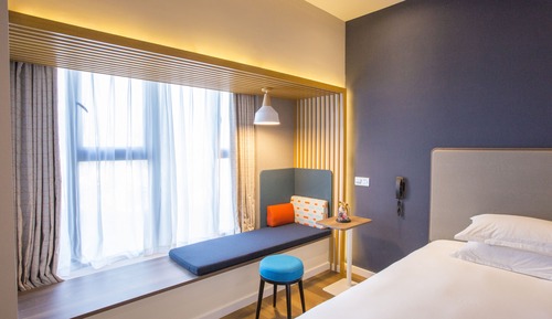Chambre Standard, 2 lits une place, vue ville (Minifridge)
