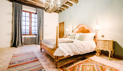 Chambre Double Supérieure, salle de bains attenante, vue jardin