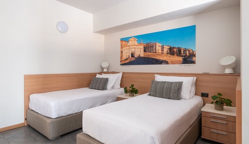 Chambre avec lits jumeaux, 2 lits une place