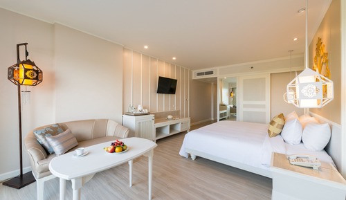 Chambre Deluxe avec lits jumeaux, vue jardin