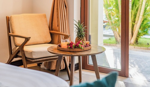 Chambre Deluxe, 1 très grand lit, vue piscine