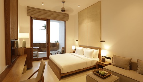 Chambre Double Supérieure, 1 très grand lit, balcon, vue océan