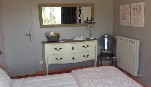 Chambre Double Deluxe, terrasse, vue jardin (Tourterelles)