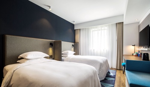 Chambre Standard, 2 lits une place, vue ville