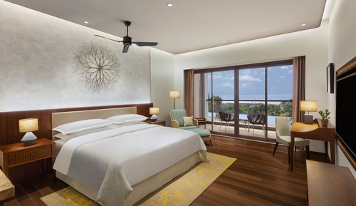Sea View King Bed with Garden Access