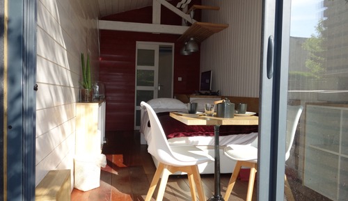 Studio Design, sauna, vue piscine