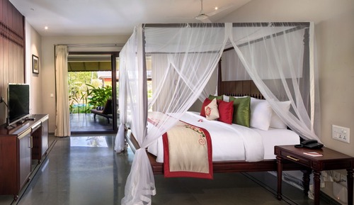 Chambre Luxe, piscine privée, vue jardin