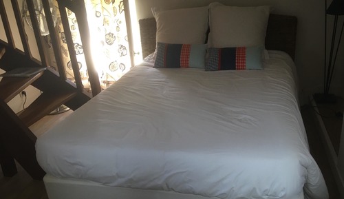 Chambre Quadruple Classique, salle de bains attenante, vue jardin (Tonia)