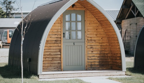 Cabane, 2 lits une place, non-fumeurs, vue lac