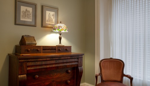 Suite Luxe, 1 grand lit, cheminée, vue jardin