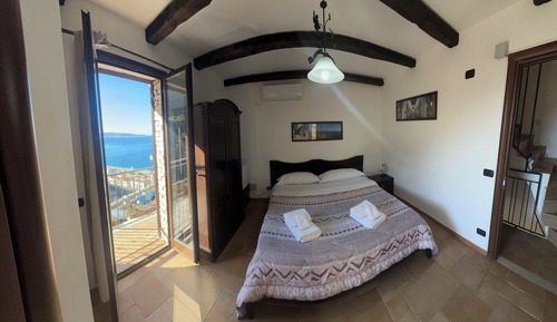 Chambre Double, balcon, vue mer