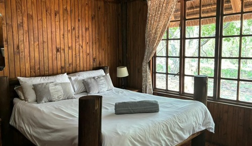 Chalet, 1 lit double, vue jardin, rez-de-chaussée