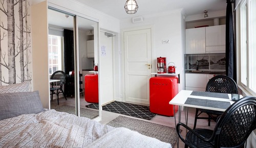 Studio Design, 1 lit double, vue ville