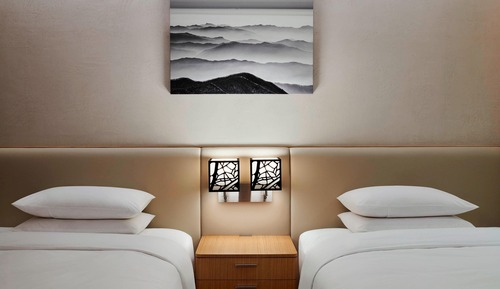 Chambre, 2 lits doubles, non-fumeurs