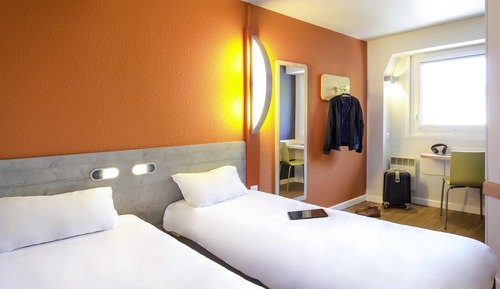 Chambre avec lits jumeaux, 2 lits une place