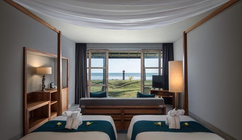 Suite Luxe, 2 lits une place, vue océan, en front de mer