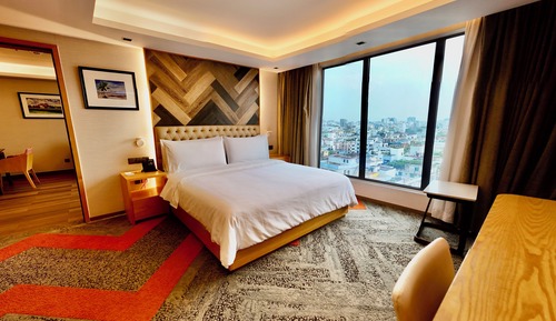 Chambre Double Premium, réfrigérateur et four à micro-ondes