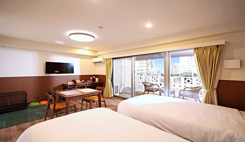 Chambre avec lits jumeaux, 2 chambres, non-fumeurs (3nd Floor, Pet 1 only)