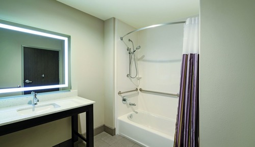 Chambre, 1 très grand lit, accessible aux personnes à mobilité réduite (Mobility Accessible)