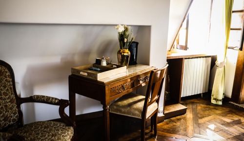 Chambre Double, salle de bains privée, vue jardin