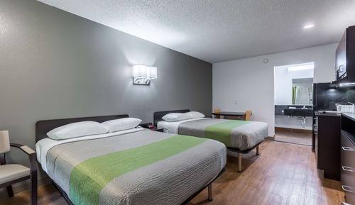 Chambre Standard, 2 lits doubles, non-fumeurs, coin cuisine