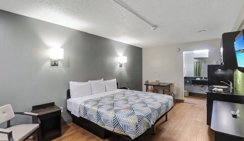 Chambre Standard, 1 très grand lit, accessible aux personnes à mobilité réduite, non-fumeurs