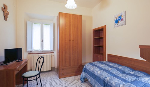 Chambre Simple, 1 lit une place, salle de bains privée, vue ville
