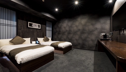 Chambre Deluxe avec lits jumeaux, 2 lits une place, accessible aux personnes à mobilité réduite
