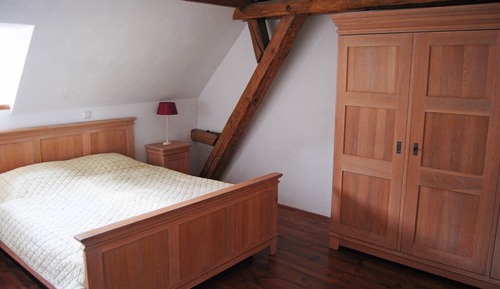 Chambre Quadruple, vue jardin, dans la tour
